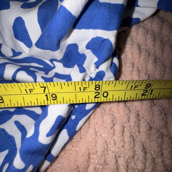 Tanya Taylor Cynthia Cotton Poplin Midi tiered tiered Dress Size 14 Blue EUC - Picture 11 of 16